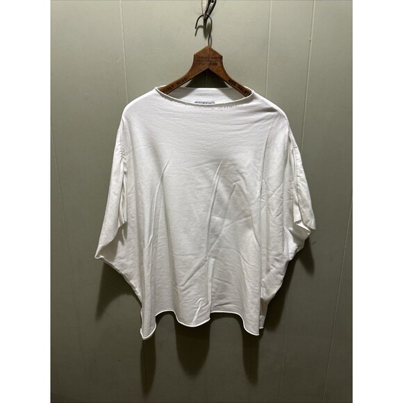 TuTu & Lilli Poncho Oversized Workout Shirt Pullover Shirt Womens Sz M/L Raw Hem - Picture 1 of 8